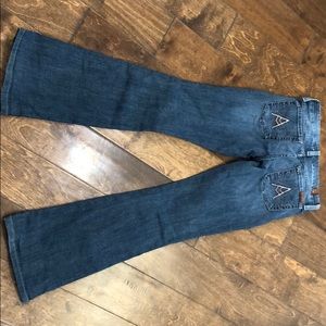 Used and Hemmed 7 for all Mankind Jeans size 24